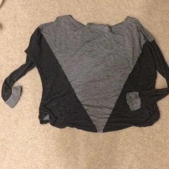 British Flag Stretchy Top Grey Crop Top - Picture 5 of 5